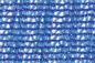 Μπλε πλαστική σκιά κήπων που πιάνει Raschel που πλέκεται με τη διαπερατότητα αέρα