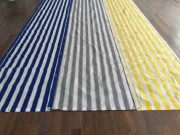 Προσαρμοσμένα Hdpe μπλε και λευκό ασφάλειας μπαλκονιών δικτύου σκιάς πιάνοντας