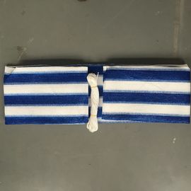 Προσαρμοσμένα Hdpe μπλε και λευκό ασφάλειας μπαλκονιών δικτύου σκιάς πιάνοντας